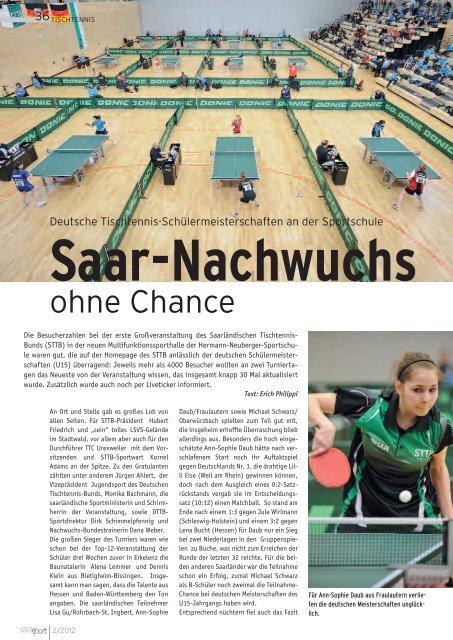 Fresh Start! - Landessportverband für das Saarland