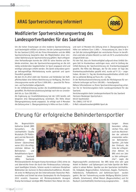 Fresh Start! - Landessportverband für das Saarland