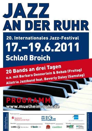 Programmübersicht Jazz an der Ruhr