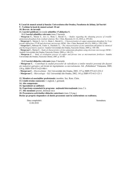 Şef lucrări dr. Claudia MORGOVAN - Universitatea din Oradea