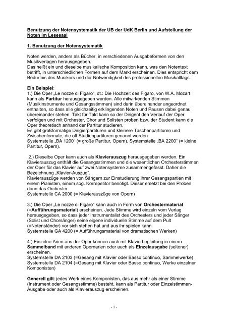 aufstellung [PDF] - UniversitÃ¤t der KÃ¼nste Berlin