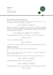 Analyse 2 Bevis af Fatous lemma (Theorem 9.11) Supplerende opgave 1