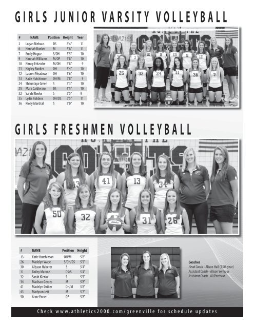 2015 FALL SPORTS PROGRAM