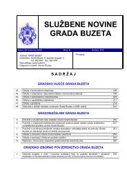 âSluÅ¾bene novine Grada Buzetaâ broj 8/09. - Grad Buzet