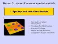 Epitaxy and interface defects