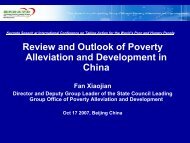 Review and Outlook of Poverty Alleviation and Development in China