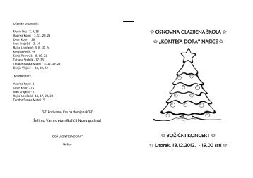 program koncerta moÅ¾ete preuzeti u PDF formatu - Kontesa Dora