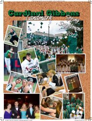 2012 CGHS Landmark Spring Supplement - Cardinal Gibbons High ...