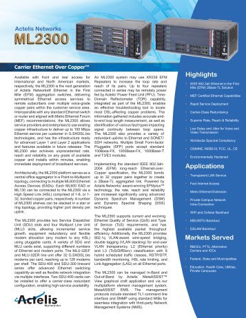 ML2300 - Advanced Traffic Products, Inc.
