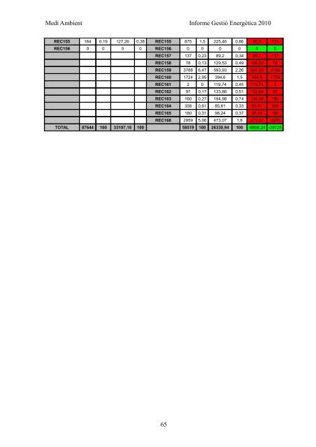 INFORME GESTIÓ ENERGÈTICA DEL 2010