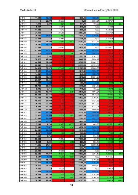 INFORME GESTIÓ ENERGÈTICA DEL 2010