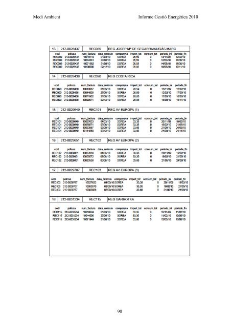 INFORME GESTIÓ ENERGÈTICA DEL 2010