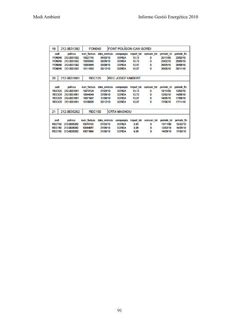 INFORME GESTIÓ ENERGÈTICA DEL 2010