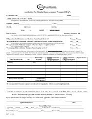 Application For Hospital Care Assurance ... - Bellevue Hospital