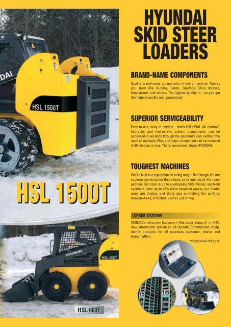 HSL-T general brochure - Hyundai Construction Equipment ...