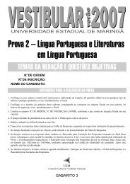 Prova 2 – Língua Portuguesa e Literaturas em Língua Portuguesa