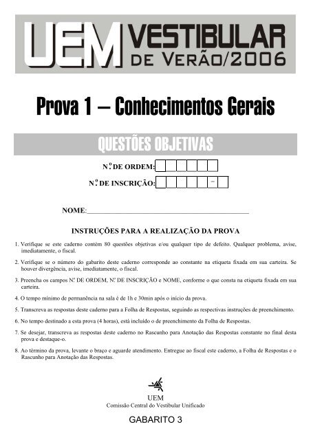 Conhecimentos gerais