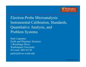 Instrumental Calibration, Standards, Quantitative Analysis, and ...