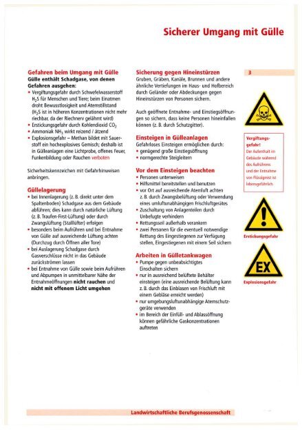 Arbeitsblätter für Unterweisungen (Teil 1)