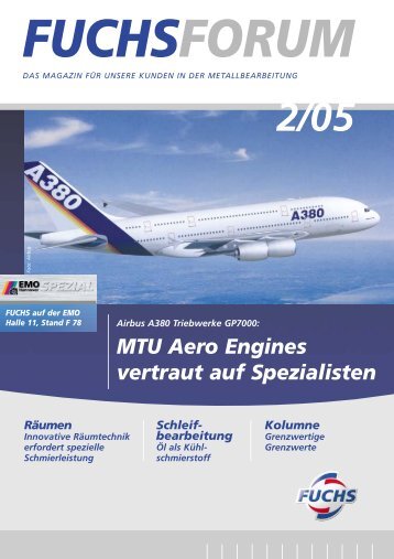 MTU Aero Engines vertraut auf Spezialisten