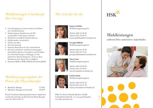 Wahlleistungen Dr Horst Schmidt Kliniken Wiesbaden
