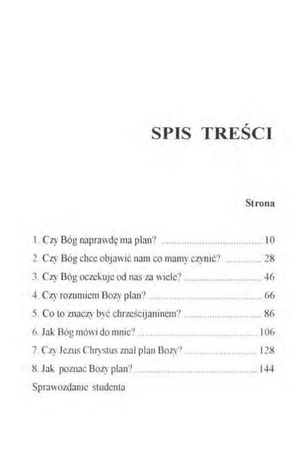 BOŻY PLAN TWOJA DECYZJA