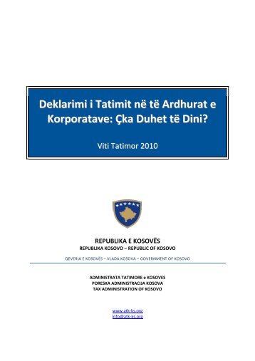 Deklarimi i Tatimit në të Ardhurat e Korporatave Çka Duhet të Dini?