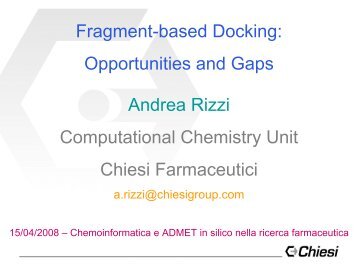 Computational Chemistry Unit Chiesi Farmaceutici