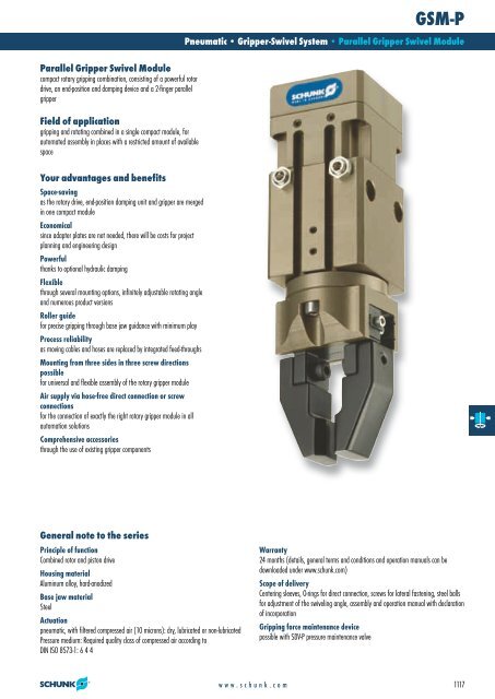 Pneumatic Modular Gripping System