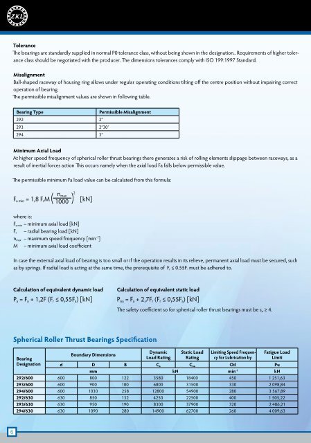 ZKL Large-Size and Special Bearings