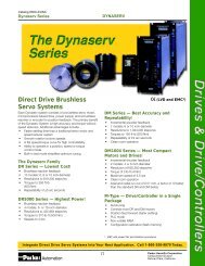 Direct Drive Brushless Servo Systems