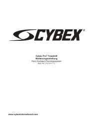 Cybex Pro3 Treadmill Bedienungsanleitung Herz-Kreislauf ...