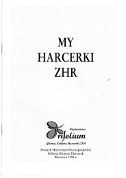 MY HARCERKI ZHR - Organizacja Harcerek - Związek Harcerstwa ...