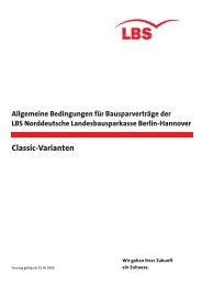 Informationen Zur Baufinanzierung Lbs