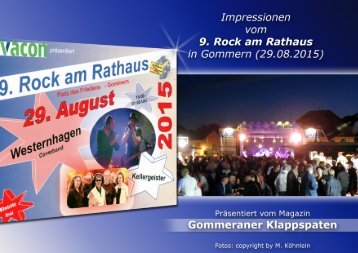 Impressionen vom 9. Rock am Rathaus in Gommern (29.08.2015)