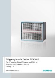 TRIPPING MATRIX DEVICE 7UW50