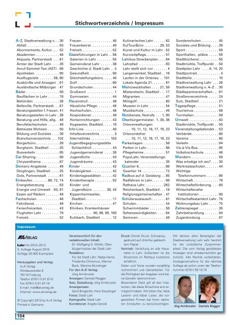 StadtInfo Lahr 2010/2011_Teil 2 (application/pdf) - Stadt Lahr