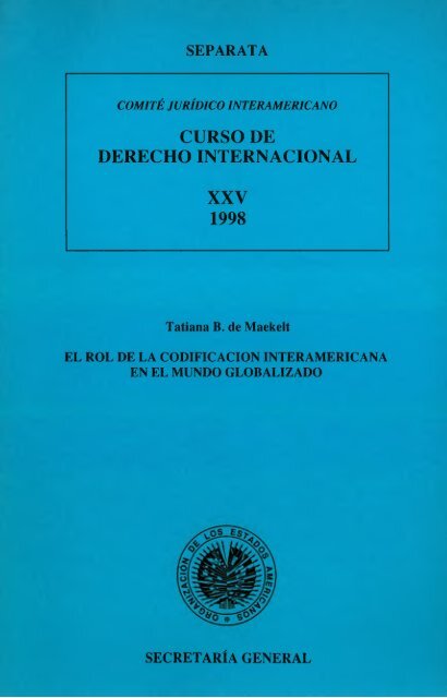 curso de derecho internacional xxv 1998 - MSINFO