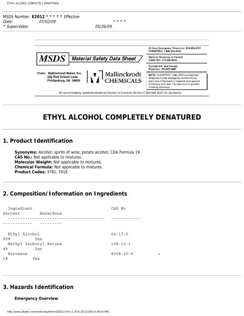 ETHYL ALCOHOL COMPLETELY DENATURED