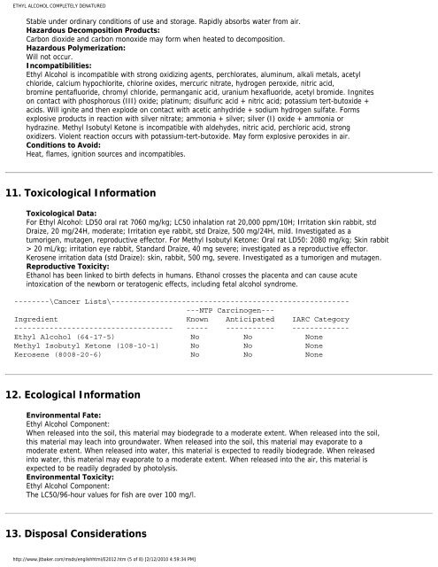 ETHYL ALCOHOL COMPLETELY DENATURED