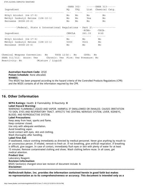 ETHYL ALCOHOL COMPLETELY DENATURED