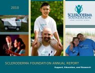 2010 SCLERODERMA FOUNDATION ANNUAL REPORT