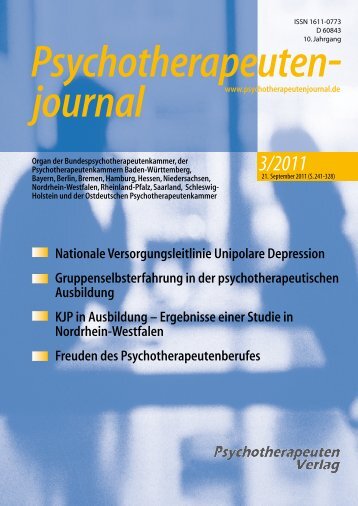 3/2011 - Psychotherapeutenjournal