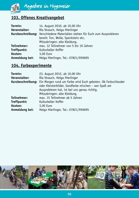Kinder- und Jugendbüro Lahr Sommer 2012 - Stadt Lahr