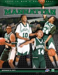 Click here - Manhattan College Athletics