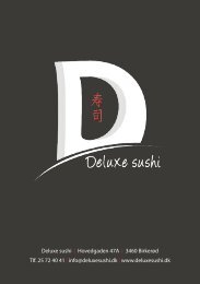 Deluxe Sushi menukort