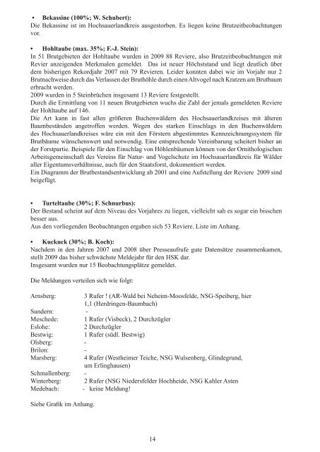 OAG-Bericht 2009.indd - Verein für Natur