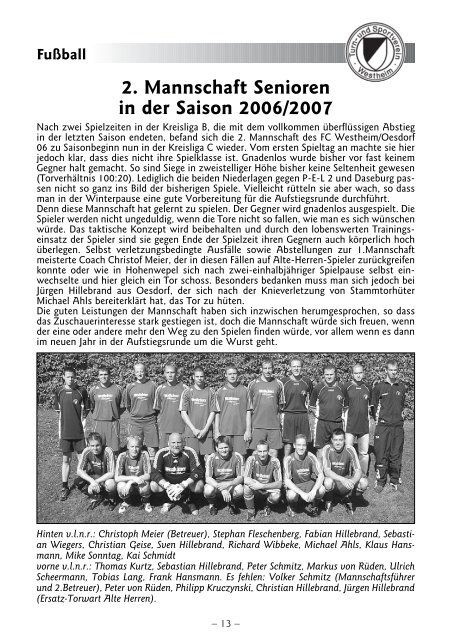 D-Junioren - westheim.org