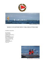 RESULTATLISTOR FRÅN VÅRA REGATTOR 2008