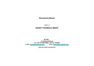Ekonomika Miasta KOSZTY ROZWOJU MIAST - dr Andrzej Sztando